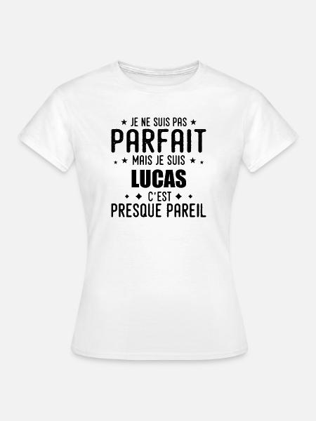 Lucas: authentisch, unvollkommen, Top, Perfektion - Frauen T-Shirt - Weiß