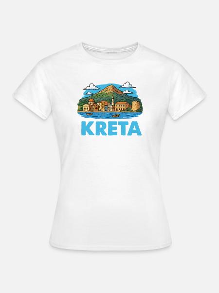 Kreta Insel - Frauen T-Shirt - Weiß