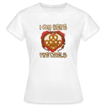 Bretzels sincères Messager d'amour - T-shirt Femme - blanc - Devant - AI Model Female 172 dark (172cm)