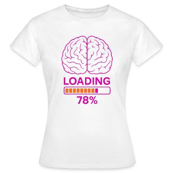 Neurobiology Brain Charging Indicator Design - Women's T-Shirt - white - Front - AI Model Female 172 dark (172cm)