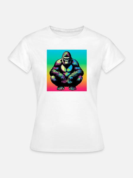 Gorilla - Frauen T-Shirt - Weiß