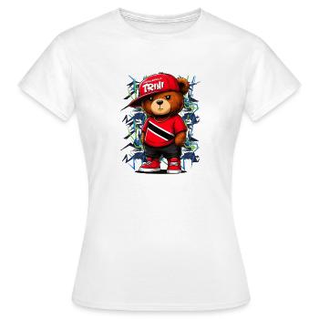 Trinité-et-Tobago - T-shirt Femme - blanc - Devant - AI Model Female 172 dark (172cm)