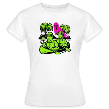 Spuk im Urwald - Frauen T-Shirt - Weiß - Vorne - AI Model Female 172 dark (172cm)
