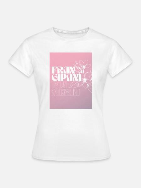 Frangipani Plus Mera Blumenmuster - Frauen T-Shirt - Weiß