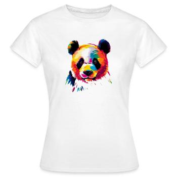 Panda Ours Pandas Géants Panda Géant Mignon Panda Ours Panda - T-shirt Femme - blanc - Devant - AI Model Female 172 dark (172cm)