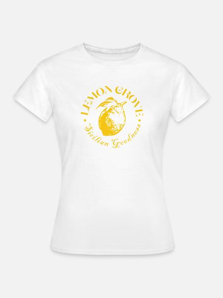 Zitronenanbauer-Abzeichen-Design - Frauen T-Shirt - Weiß