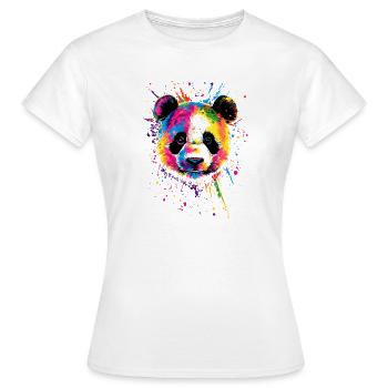 Panda Ours Pandas Géants Panda Géant Mignon Panda Ours Panda - T-shirt Femme - blanc - Devant - AI Model Female 172 dark (172cm)