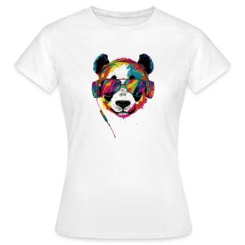 Panda Ours Pandas Géants Panda Géant Mignon Panda Ours Panda - T-shirt Femme - blanc - Devant - AI Model Female 172 dark (172cm)