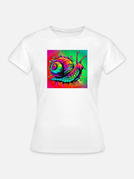 Schnecke - Frauen T-Shirt - Weiß