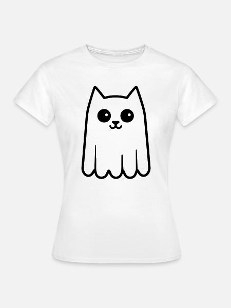 Katze Geist - Frauen T-Shirt - Weiß