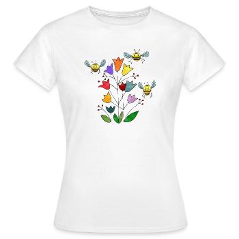 Insectes - T-shirt Femme - blanc - Devant - AI Model Female 172 dark (172cm)