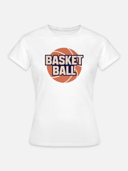 Dynamisches Basketball-Design - Frauen T-Shirt - Weiß