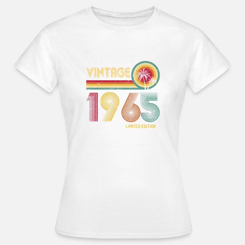 Retro 70s Gradient Number Design - Women's T-Shirt - white