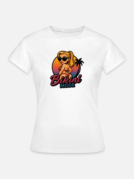 Mode Bikini - Frauen T-Shirt - Weiß