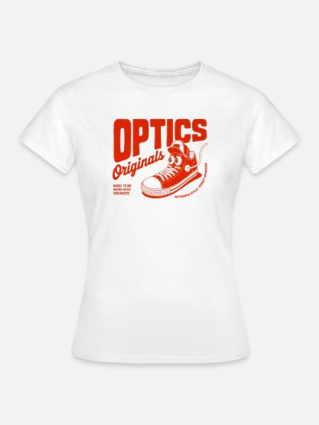 Optics Originals Sneaker - Frauen T-Shirt - Weiß