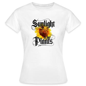La lumière du soleil est pour les plantes - T-shirt Femme - blanc - Devant - AI Model Female 172 dark (172cm)