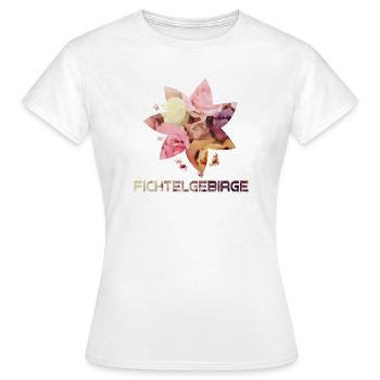 Wasserfarben Fichtelgebirge  Siebenstern  Pastell - Frauen T-Shirt - Weiß - Vorne - AI Model Female 172 dark (172cm)