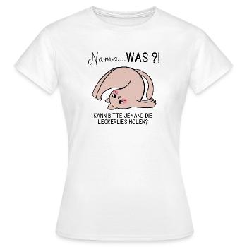 Confused Yoga Cat – Self-Care Yoga Humor - Women's T-Shirt - white - Front - AI Model Female 172 dark (172cm)