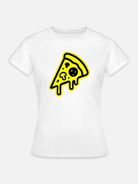 Pizza Symbol - Frauen T-Shirt - Weiß