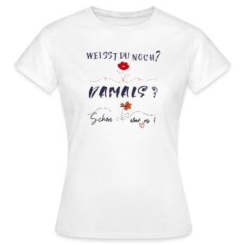 Erinnerung - Frauen T-Shirt - Weiß - Vorne - AI Model Female 172 dark (172cm)