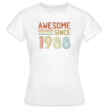 Conception rétro de célébration annuelle - T-shirt Femme - blanc - Devant - AI Model Female 172 dark (172cm)