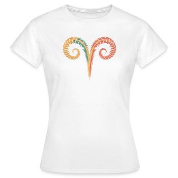 Aries Zodiac Symbol Aries Horoscope Aries - Women's T-Shirt - white - Front - AI Model Female 172 dark (172cm)