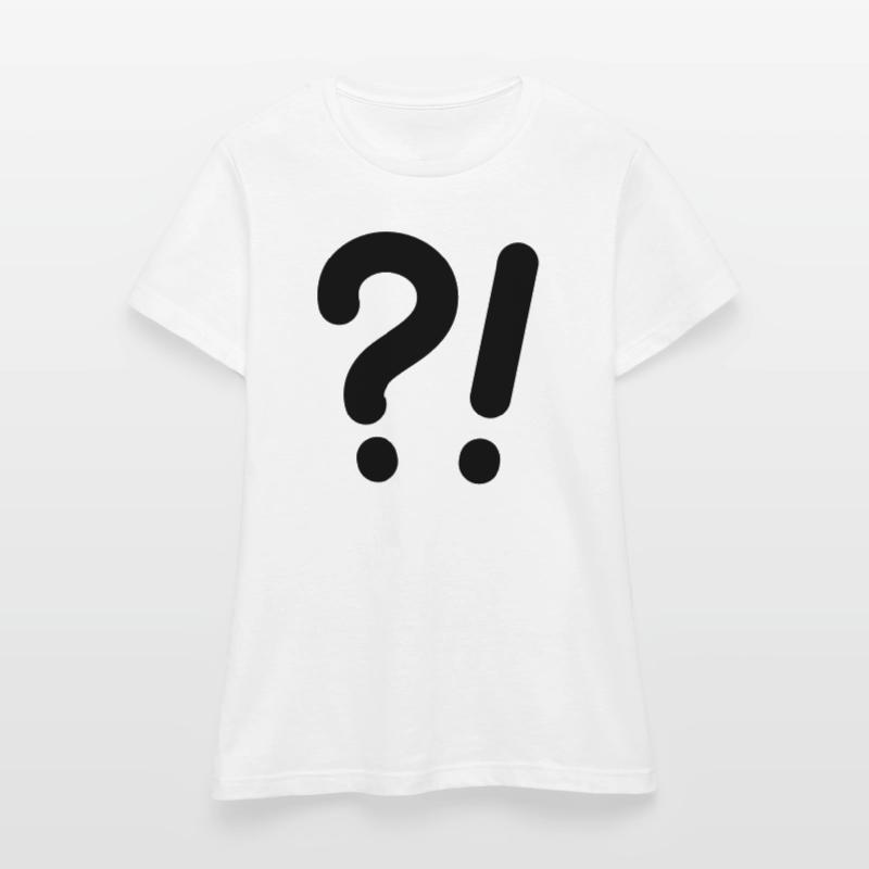 Points d’interrogation et points d’exclamation T-shirt Femme