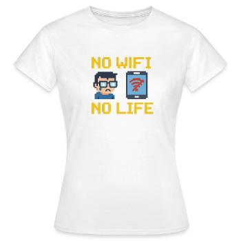 No WiFi, No Life - Women's T-Shirt - white - Front - AI Model Female 172 dark (172cm)