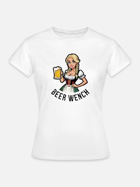 Bierweibchen - Frauen T-Shirt - Weiß