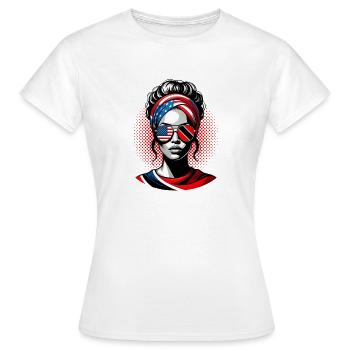 Trinité-et-Tobago - T-shirt Femme - blanc - Devant - AI Model Female 172 dark (172cm)