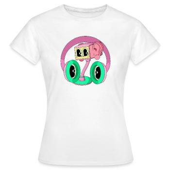 FREQUENZ - Frauen T-Shirt - Weiß - Vorne - AI Model Female 172 dark (172cm)