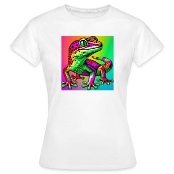Gecko - T-shirt Femme - blanc - Devant - AI Model Female 172 dark (172cm)
