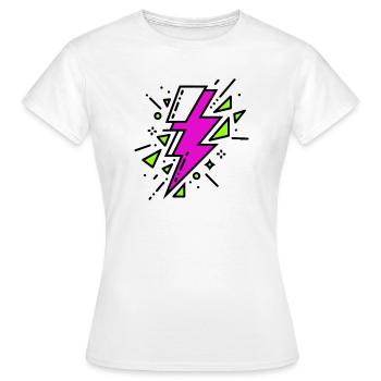 Contemporary Violet and Green Ray - Women's T-Shirt - white - Front - AI Model Female 172 dark (172cm)