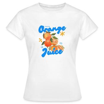 Jus d'orange - T-shirt Femme - blanc - Devant - AI Model Female 172 dark (172cm)