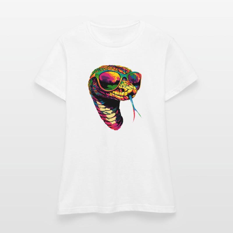 serpent, python, cobra, serpent à sonnettes, serpents T-shirt Femme