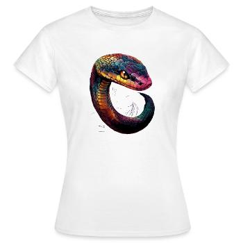 snake, python, cobra, rattlesnake, snakes - Women's T-Shirt - white - Front - AI Model Female 172 dark (172cm)