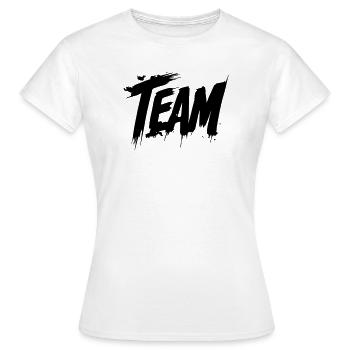 Groupe d’équipe - T-shirt Femme - blanc - Devant - AI Model Female 172 dark (172cm)