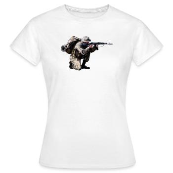 soldat - T-shirt Femme - blanc - Devant - AI Model Female 172 dark (172cm)