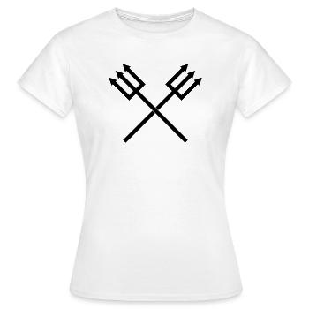 Trident - Women's T-Shirt - white - Front - AI Model Female 172 dark (172cm)