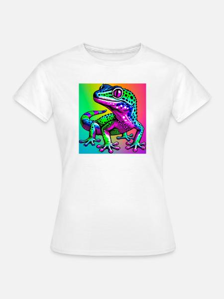 Gecko - Frauen T-Shirt - Weiß