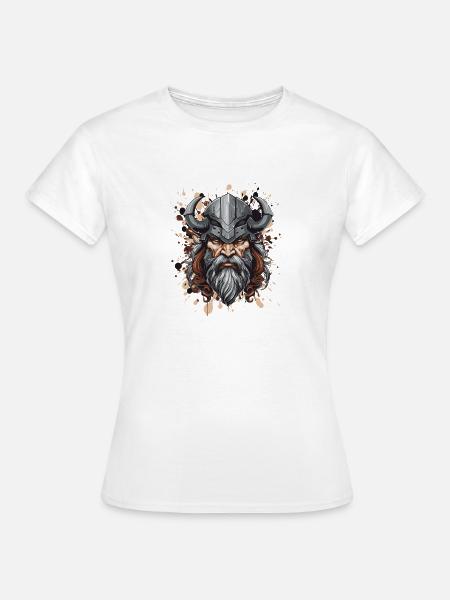 Wikinger Krieger - Frauen T-Shirt - Weiß