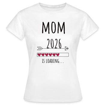 Future maman 2026 Cadeau Grossesse - T-shirt Femme - blanc - Devant - AI Model Female 172 dark (172cm)