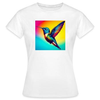 Kolibri - Frauen T-Shirt - Weiß - Vorne - AI Model Female 172 dark (172cm)