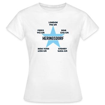 Heringsdorf Urlaub Insel Usedom Ostsee Mecklenburg - Frauen T-Shirt - Weiß - Vorne - AI Model Female 172 dark (172cm)
