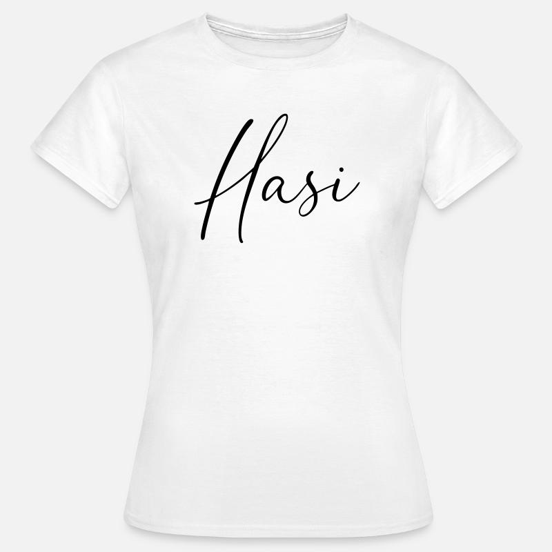 Hasi / Handwriting Design - Women's T-Shirt - white