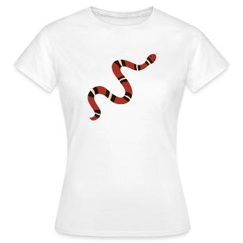 Rostige Königsschlange Illustration - Frauen T-Shirt - Weiß - Vorne - AI Model Female 172 dark (172cm)