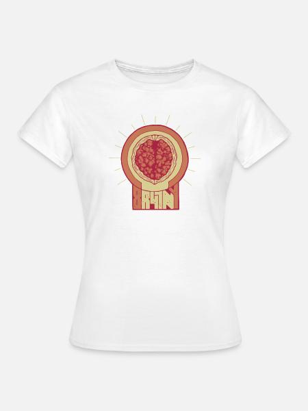Brainy - Frauen T-Shirt - Weiß