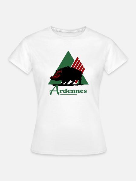 emblematisch logo van het departement Ardennen - Vrouwen T-shirt - wit