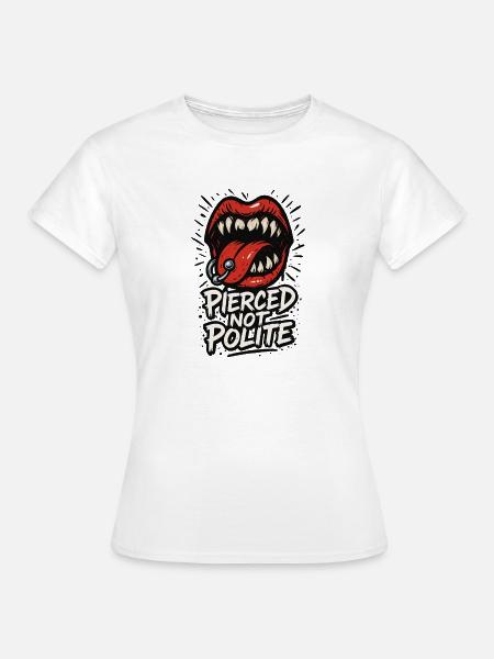 Piercing Addict Body Mod Enthusiast - Frauen T-Shirt - Weiß
