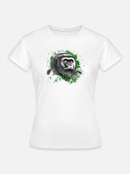 Gorilla - Frauen T-Shirt - Weiß